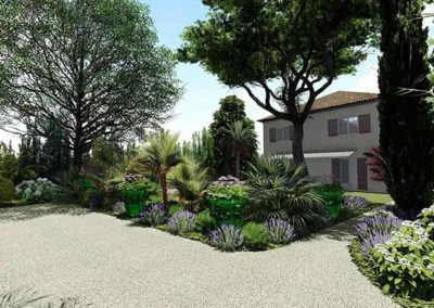 3D jardin