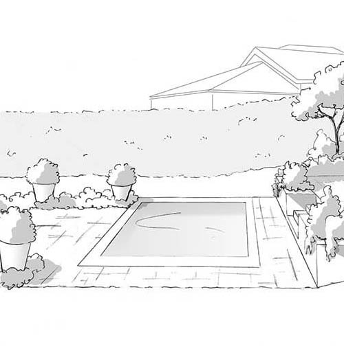 Jardin P : un jardin pour une nouvelle construction